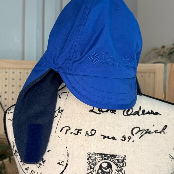 Columbia Vintage Youth L/XL‎ Royal Blue Outdoor hat with ear flaps - Picture 4 of 6